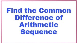 Find the Common Difference of Arithmetic Sequence 1,3,5,7...