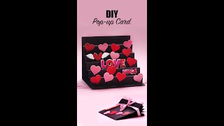 Valentine Pop Up Card | Valentines Day Gift Ideas | 3D Pop-Up Card