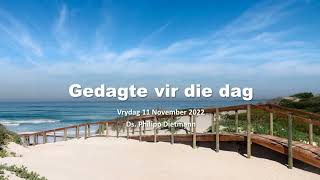 Dagstuk | Vrydag 11 November 2022