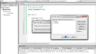 Writing to a File in Code Blocks