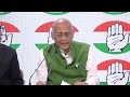 live congress party briefing by shri ajay maken and shri abhishek singhvi at aicc hq.