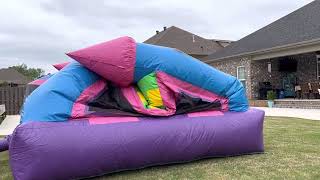 Inflating a Bounce House Castle