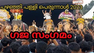 🔥 ഗജ സംഗമം 🔥🔥 |പഴഞ്ഞി പള്ളി പെരുന്നാൾ 2023 | #viral #elephant #aanapremi #perunnal #kunnamkulam