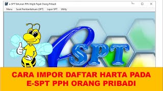 Cara Impor Daftar Harta Pada Aplikasi e-SPT PPh Orang Pribadi