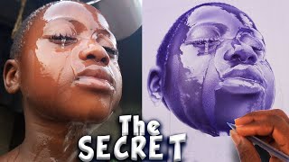 SECRET To DRAW Realistic Water On Face With Pen