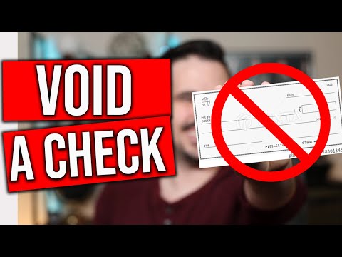 Can you cash a void check?