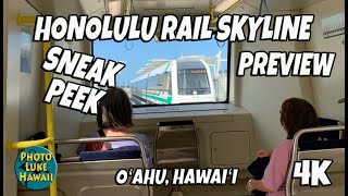 Honolulu Rail Skyline Preview June 28, 2023 Oahu Hawaii Video of Riding the Honolulu Rail Skyline