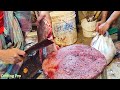 giant catfish cutting skills live bangladesh fish market amazing magur fish cutting skills