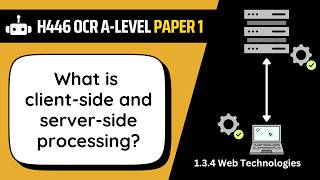 Client-Side & Server-Side Processing | 3.4d | OCR A-Level Computer Science