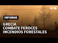 Los bomberos libran en Grecia su séptimo día de batalla contra el fuego | AFP