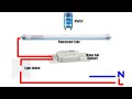 how to wire one or two fluorescent tube lamps how to connect it to electronic ballasts