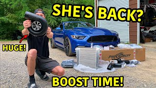 Boosting Our Wrecked 2017 Mustang GT!!!