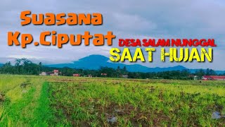 Suasana Kampung Ciputat Saat Hujan | Desa Salam Nunggal | Pedesaan Cianjur Jawa Barat