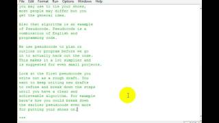 Python 3 Programming Tutorial [16] Algorithms & Pseudocode (How to plan your programs!)