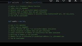C++ Interview Question: malloc Vs New