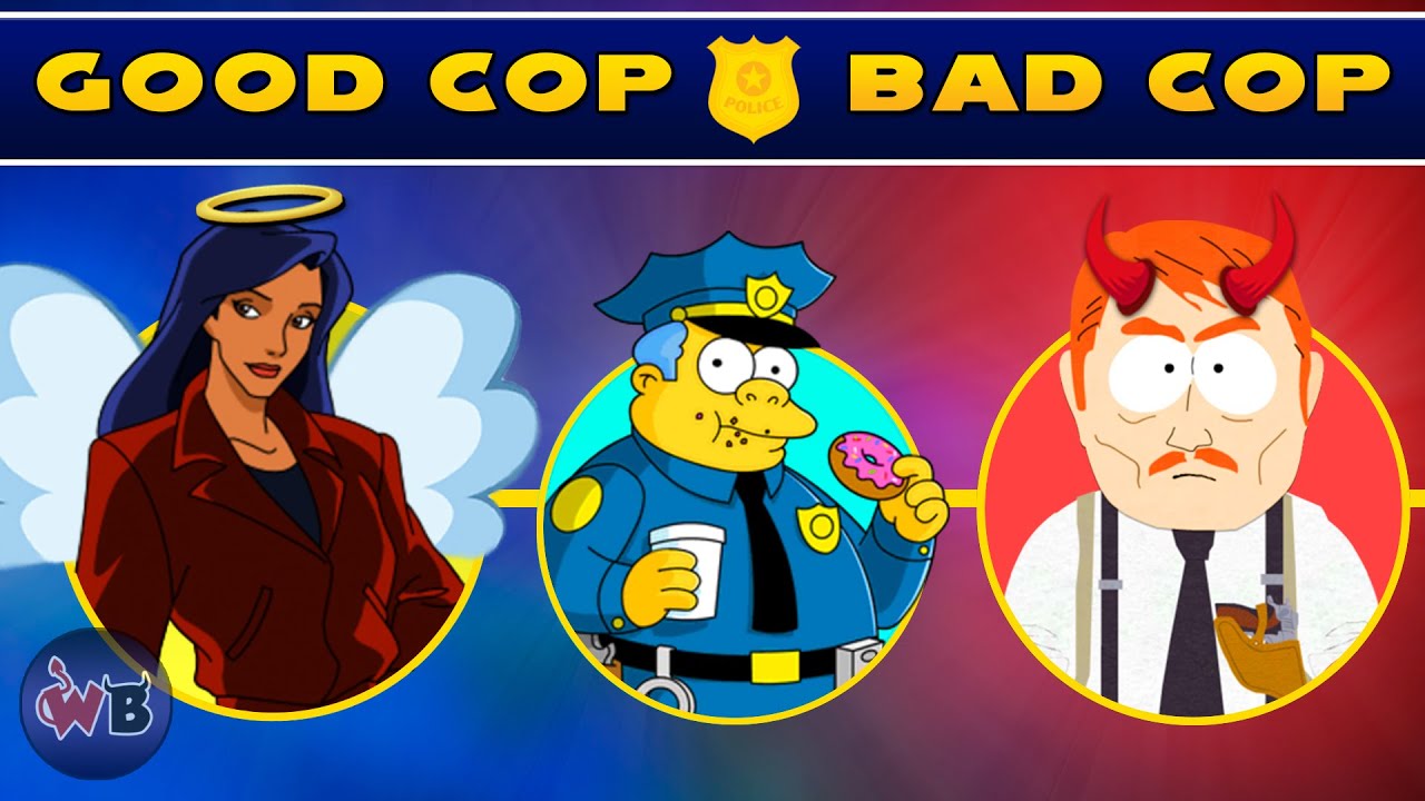 Cartoon Police Officers: Good Cop To Bad Cop 🚨 - YouTube