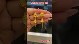 1 gm gold plated earrings #shorts #viralvideo #@Raicollection303