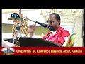 live from st lawrence basilica attur karkala