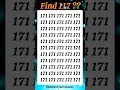 only faster one can spot 117 before time ends. puzzle ytshorts gk different yt riddles viral