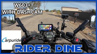 Carpuride W603 Motorcycle Dash Cam|Apple CarPlay \u0026 Android Auto For Motorcycles-Review|W702|W502