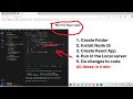 How to create React app in visual studio code and run it for beginners | Create your first react app