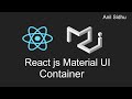 Reactjs material ui tutorial #13 Container | Layout