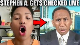 Stephen A. Gets Put On BLAST Live On ESPN First Take By Monica McNutt Over Caitlin Clark WNBA Foul