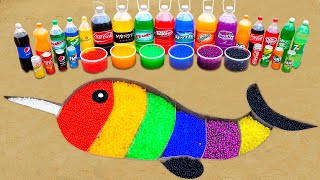 Experiment : How to make Rainbow Narwhal with Orbeez, Sprite, Coca Cola vs Mentos & Popular Sodas