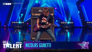 Nicolás Gubetti de 10 años - Guitarrista | Audiciones | Got Talent Argentina 2023