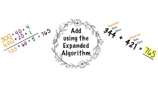 Add using the Expanded Algorithm (Third Grade)