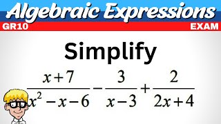 12b) Add subtract fractions grade 10 | Try