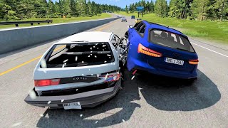 voiture de course vs circulation - Jeu Courses de voitures - BeamNG.Drive