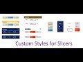 Custom Style for Slicers in Excel