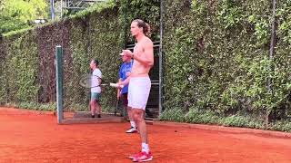 ALEXANDER ZVEREV ENTRENANDO ANTES DE SU DEBUT EN EL IEB+ ARGENTINA OPEN 2025