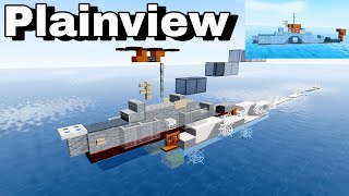 USS Plainview (AGEH-1) (Hydrofoil Research Ship) | Minecraft Tutorial | 1:5 Scale