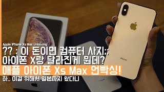 조.. 졸라 크다.. 애플 아이폰 Xs Max 언빡싱! 근데 X 쓰는데 굳이 사야하나?? (Apple iPhone Xs Max Unboxing)