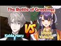 【ENG SUB】The Battle of Greetings【Kaida Haru 甲斐田晴 / Umise Yotsuha 海妹四葉 / NIJISANJI にじさんじ 】