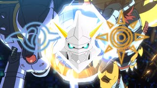 Omegamon Warp evolution Sequence from Agumon \u0026 Gabumon - Digimon Adventure 2020 ( オメガモン )