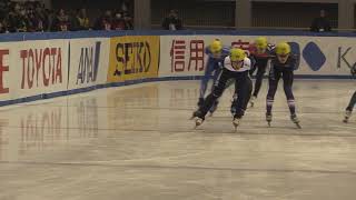 【ｼｮｰﾄﾄﾗｯｸ】2017全日本選手権男子1500m準決勝1組