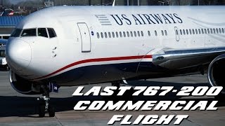 Last US Airways 767-200 Flight Before Retirement (Full Flight)