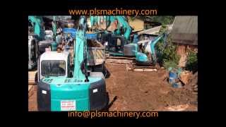 SK135SR 1E YY02 03330 UP KOBELCO FILLING TRUCKS WITH SOIL PART 2