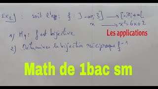 les applications...........math de 1bac sm