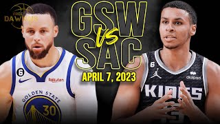 Golden State Warriors vs Sacramento Kings Full Game Highlights | April 7, 2023 | FreeDawkins