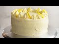 lemon cake with fluffy lemon frosting