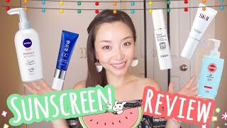 この夏使えるのはどれ!? ８種類の日焼け止めを比較！[顔・からだ用] Japanese Sunscreens Review