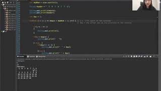 Printing a Monthly Calendar | java