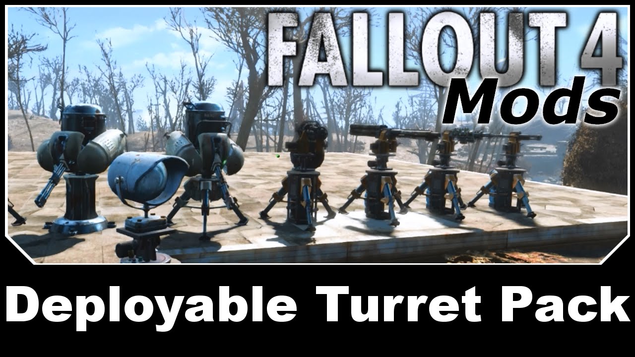 Fallout 4 Mods - Deployable Turret Pack - YouTube