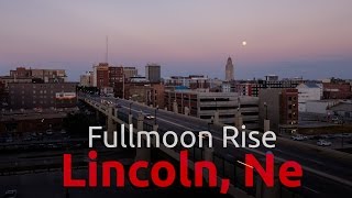 Full moonrise over Lincoln, NE - 4k Timelapse