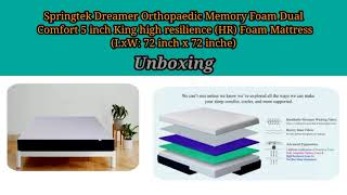 Springtek Dreamer Orthopaedic Memory Foam Dual Comfort 5 inch King High Resilience Foam #mattress s