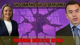 Crisis en el gobierno! Fernanda Robles pide perdón por apoyar a Noboa